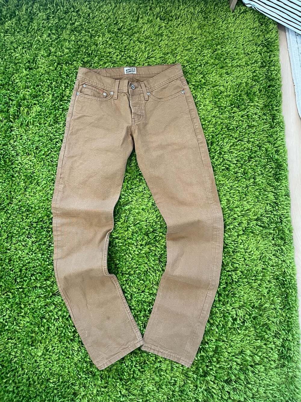 Naked & Famous Weird Guy Duck Canvas Selvedge Pants Size 29